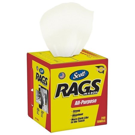 SCOTTS Scott Painter's Rag, 10 x 12 in, Cellulose Fiber, White 75260